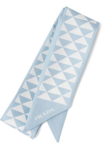 Prada Bandeau a righe - Blu