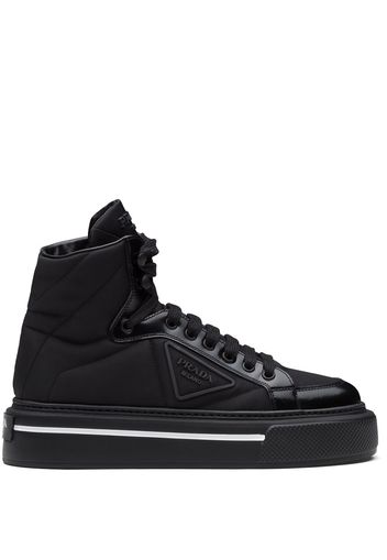 Prada Sneakers alte a pannelli - Nero