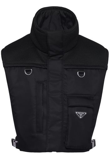 Prada Gilet a collo alto - Nero