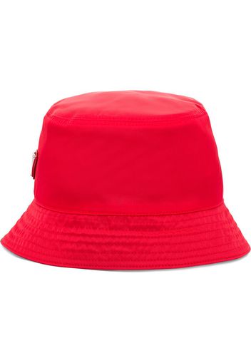 Prada Re-Nylon triangle logo bucket hat - Rosso