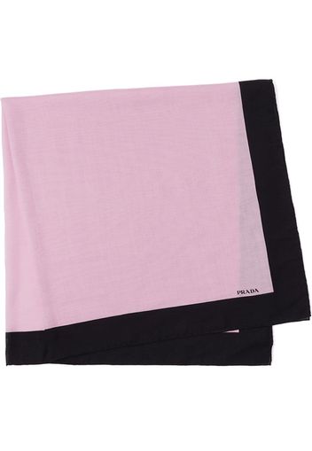 Prada painted-edge lightweight scarf - Rosa