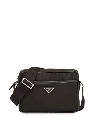 Prada Re-Nylon and Saffiano leather shoulder bag - Nero