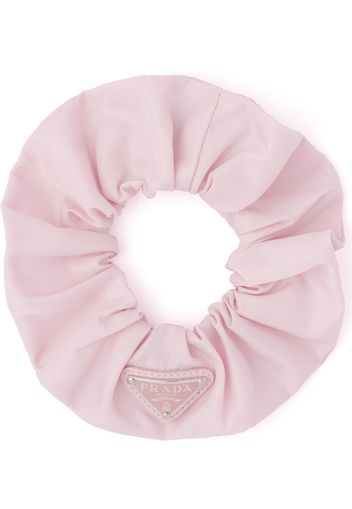 Prada Re-Nylon triangle-logo scrunchie - Rosa