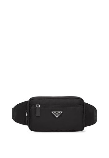 Prada logo-plaque belt bag - Nero