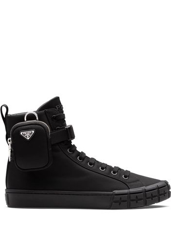 Prada Wheel Re-Nylon high-top sneakers - Nero