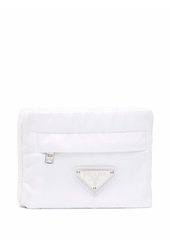 Prada knitted pouch wallet - Bianco