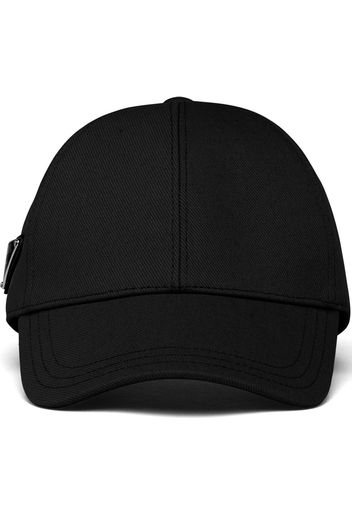 Prada logo-plaque baseball cap - Nero