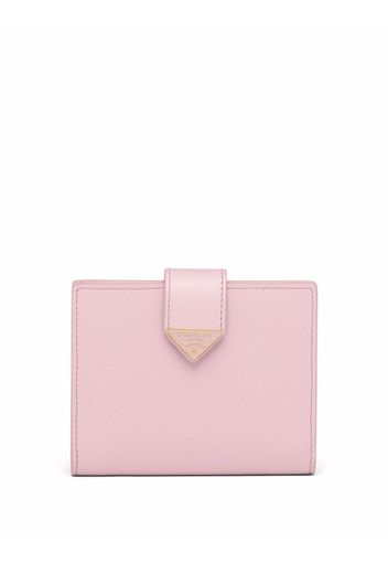 Prada Portafoglio con placca logo piccolo - Rosa