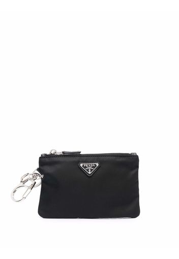 Prada triangle logo pouch - Nero