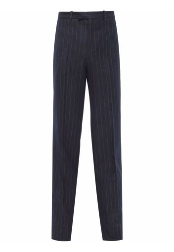 Prada striped tailored trousers - Blu