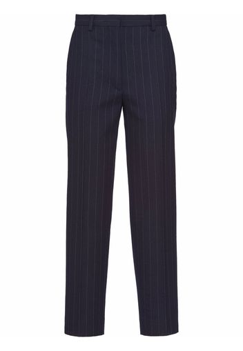 Prada pinstripe-pattern tailored trousers - Blu