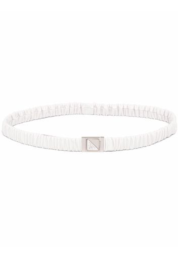Prada Cintura elasticizzata con logo - Bianco