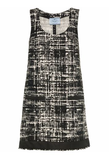 Prada tweed shift dress - Nero