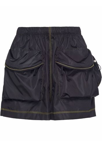 Prada Shorts Re-Nylon con pouch - Nero