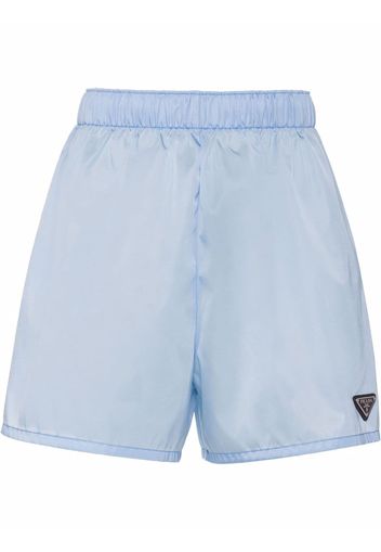 Prada Shorts con logo - Blu