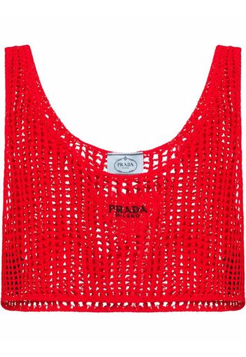 Prada Top corto - Rosso