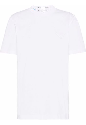 Prada T-shirt con lacci - Bianco