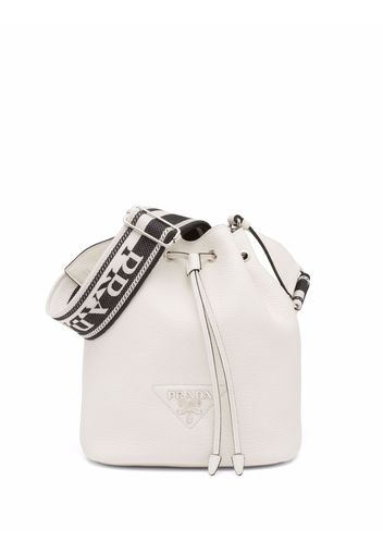 Prada Flou bucket bag - Bianco