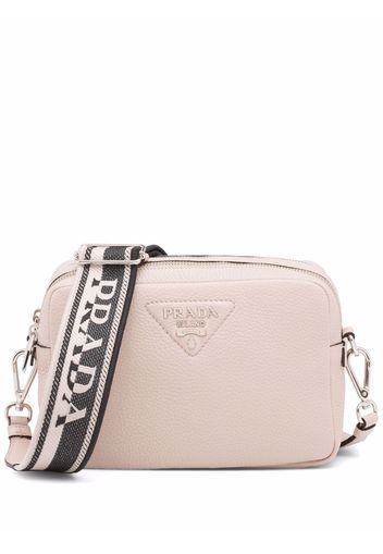 Prada Flou logo-plaque shoulder bag - Rosa