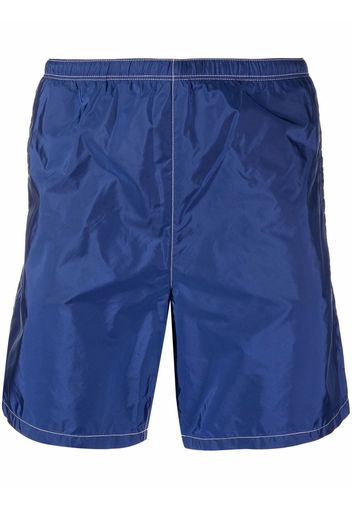 Prada elasticated waistband swim shorts - Blu
