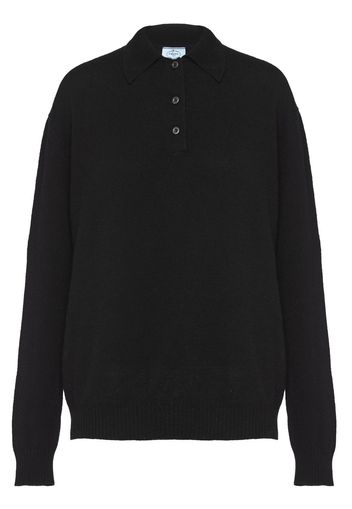 Prada Polo a maniche lunghe - Nero