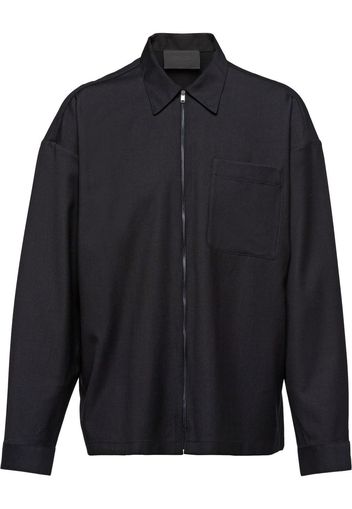 Prada Camicia con zip - Nero