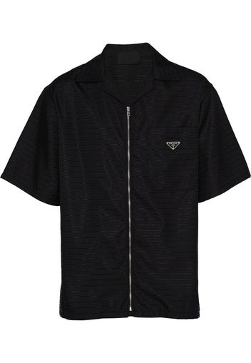 Prada Camicia con maniche corte - Nero