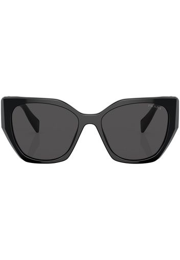 Prada logo-plaque cat-eye sunglasses - Nero