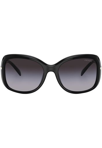 Prada logo-arm detail sunglasses - Nero