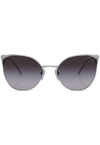 Prada logo cat-eye frame sunglasses - Argento