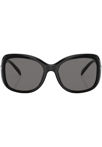 Prada logo-arm detail sunglasses - Nero