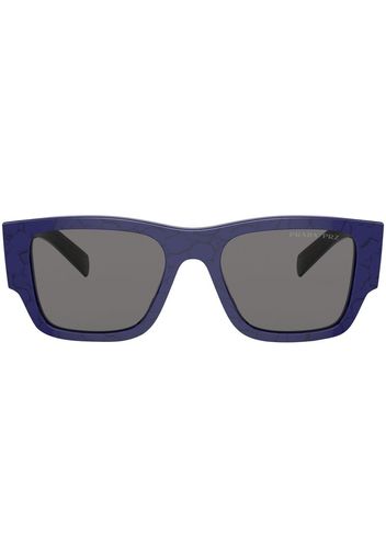 Prada square-frame logo sunglasses - Blu