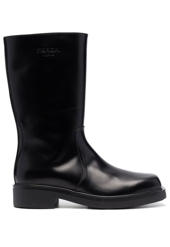 Prada leather boots - Nero