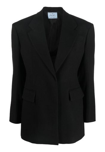 Prada button-front tailored blazer - Nero