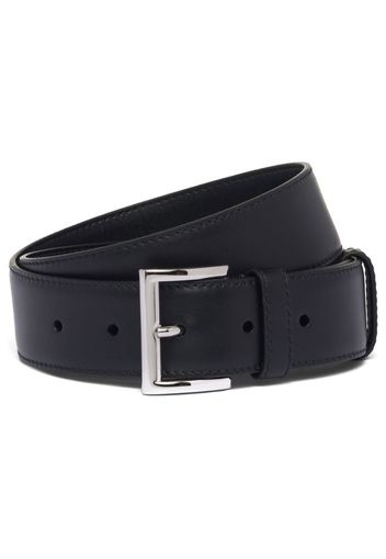 Prada logo plaque square-buckle belt - Nero