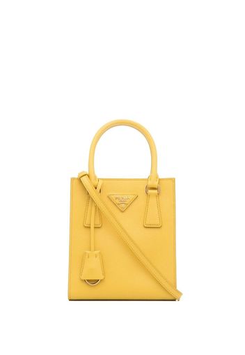 Prada logo-plaque tote bag - Giallo