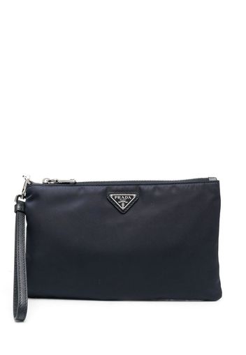 Prada Clutch con applicazione - Blu