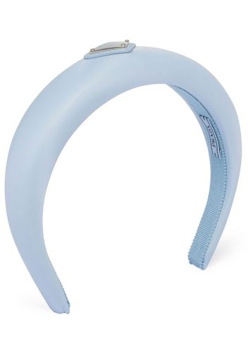 Prada Re-Nylon logo-plaque headband - Blu