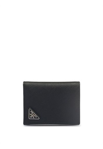 Prada logo-plaque Saffiano leather wallet - Nero