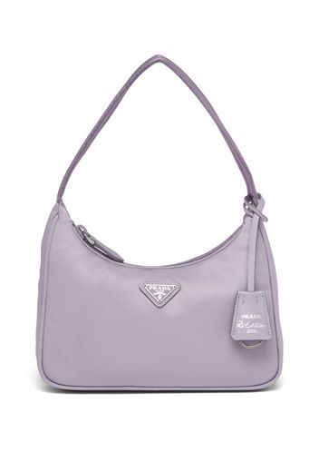 Prada logo-plaque mini bag - Viola