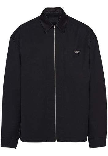 Prada long-sleeve wool shirt - Nero