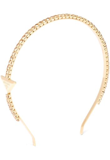 Prada rhinestone-embellished headband - Oro