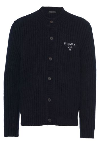 Prada Cardigan Cashgora a coste - Blu