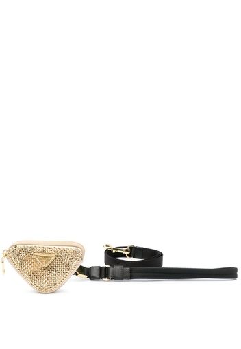 Prada stud-embellishment logo coin purse - Toni neutri