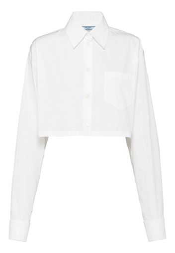 Prada Camicia crop - Bianco