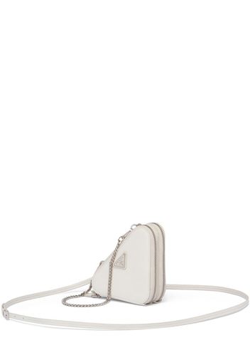 Prada mini Triangle crossbody bag - Bianco