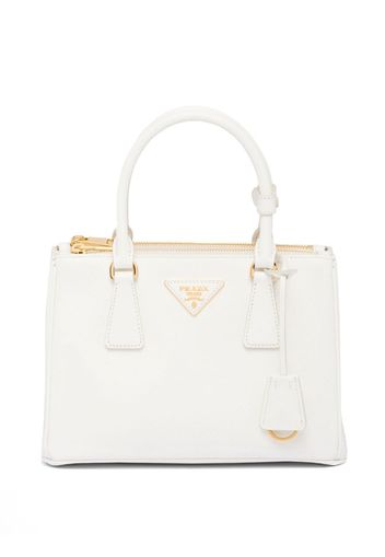 Prada small Galleria leather tote bag - Bianco