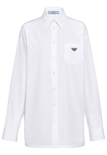 Prada patch-pocket poplin shirt - Bianco