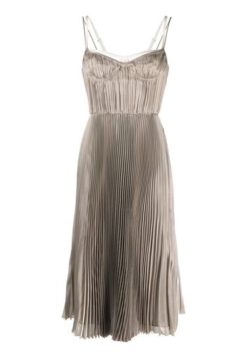 Prada Technical Voile pleated dress - Grigio