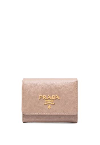 Prada logo-plaque detail wallet - Rosa